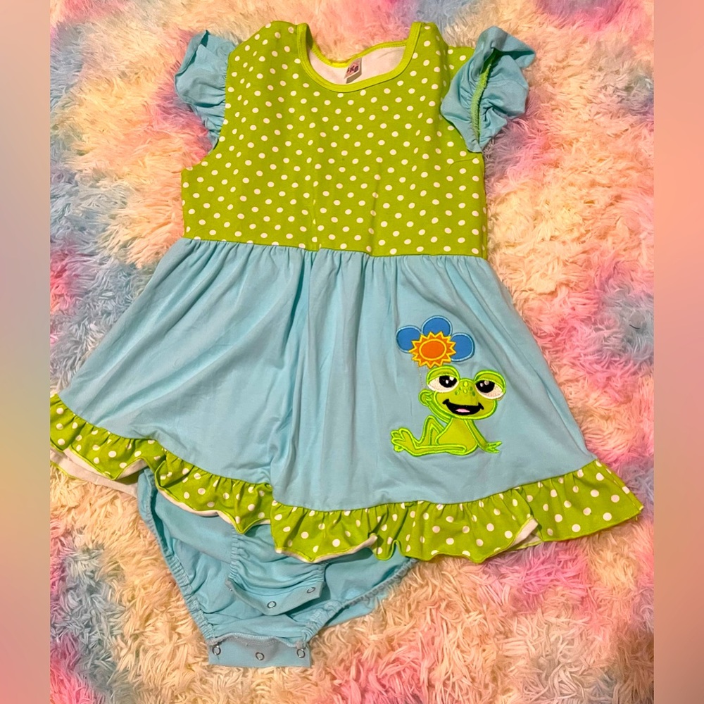 Lil kink boutique frog onesie dress small abdl ddlg